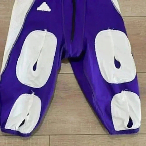 NEW Purple Adidas knee length Cropped Football Pants Boys Sz Large NWT - Picture 9 of 10